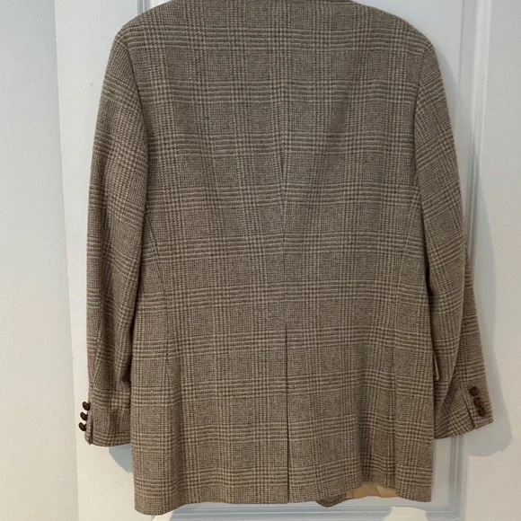 Ralph Lauren Beige Plaid Sport Coat Blazer - Picture 8 of 8